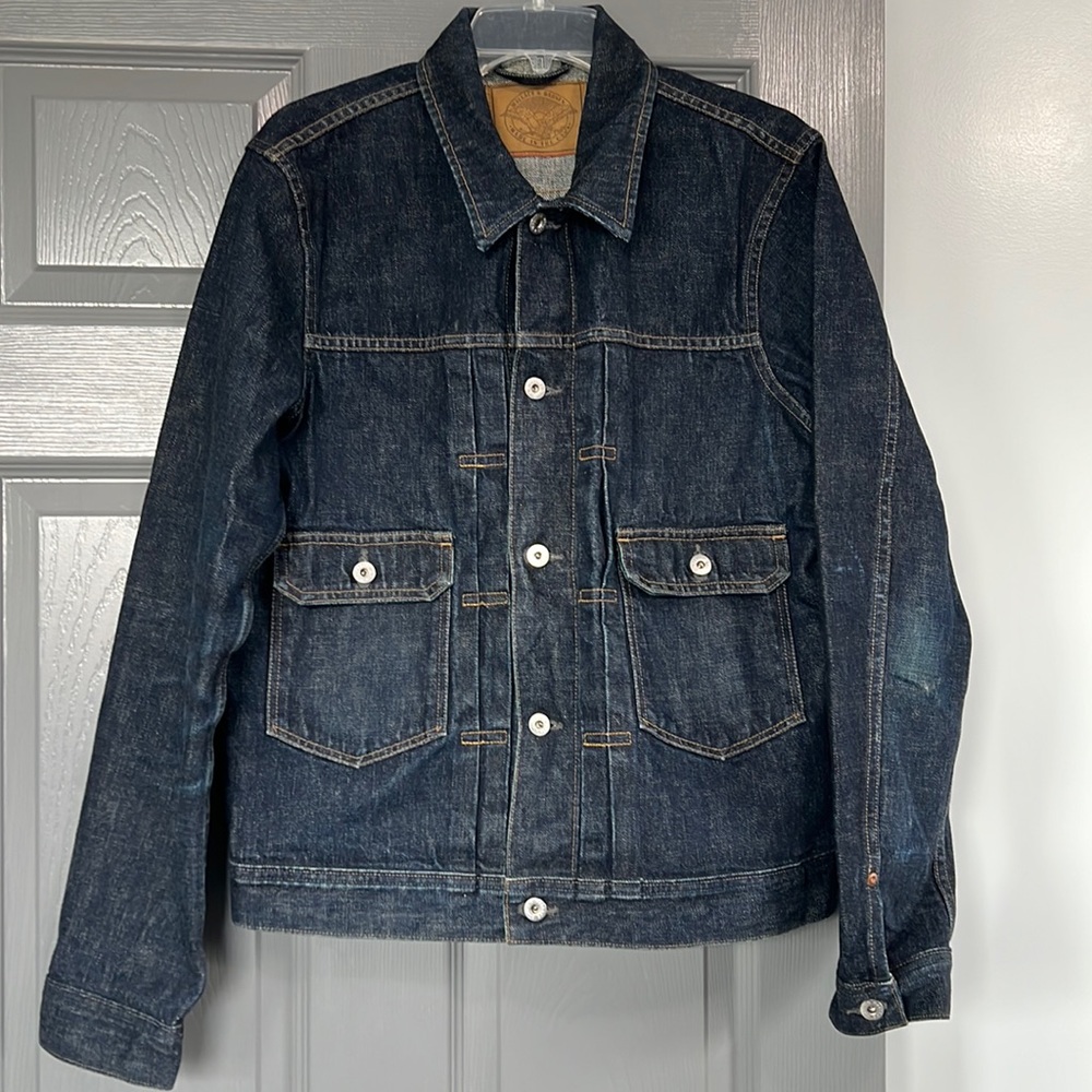 Wallace & Barnes dark denim jacket